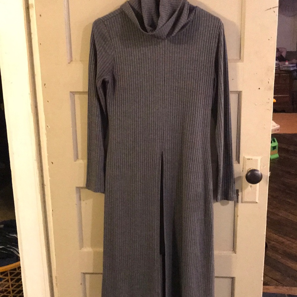 Turtleneck sweater dress